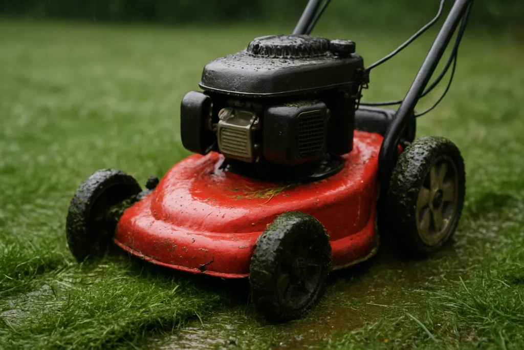 Why Mowing Wet Grass Damages Your Lawn