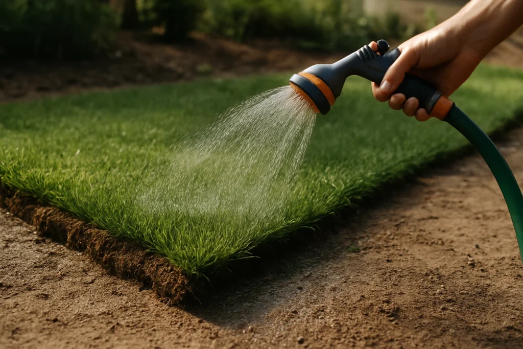 Keep the Sod Moist For the First Two Weeks