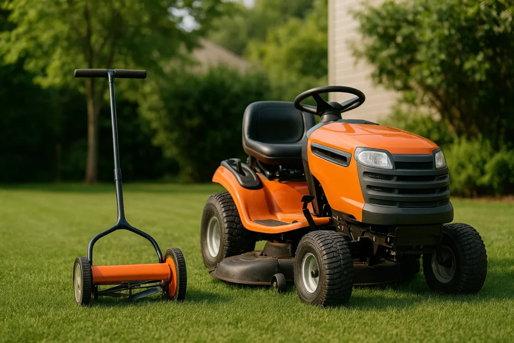 Tools for small lawns vs. extensive properties