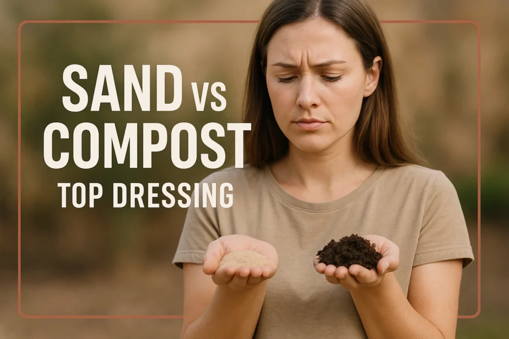 sand vs compost top dresssing